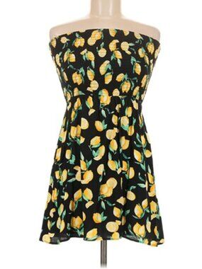 ADORABLE Vicky Victoria Secret Pink Lemon Strapless Dress - Medium